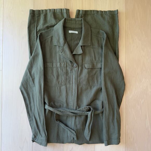 Outerknown Jumpsuit Women's Medium Green Minimalist Utility Military New York - Picture 11 of 11